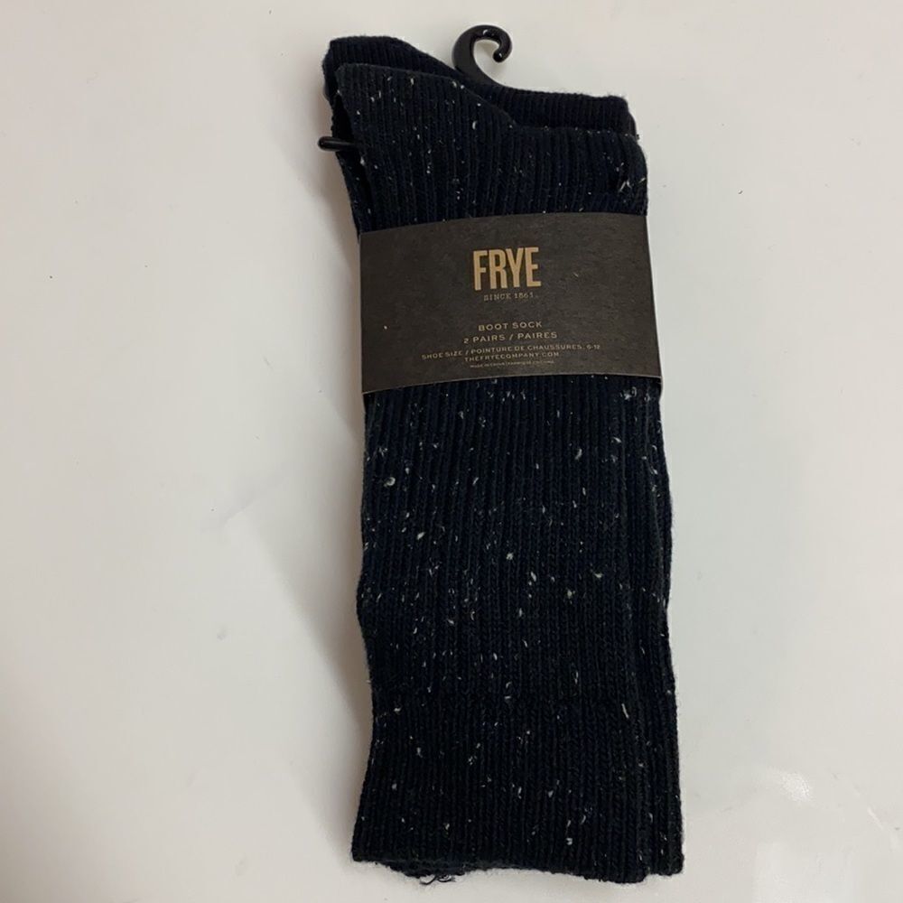 ‎Frye Men's 2-Pack Tweed Ribbed Boot Socks - Picture 4 of 8